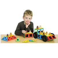 Набор Полидрон Магнитный "Конструируем транспорт" с дополнительным комплектом колес (Базовый) - «globural.ru» - Серов