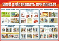 Стенд "Умей действовать при пожаре" - «globural.ru» - Серов