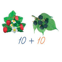 Счетный материал на магнитах "Лесные ягоды". - «globural.ru» - Серов