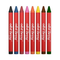 Мелки восковые 8 цветов - «globural.ru» - Серов