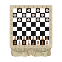 Настенная игра «2 в 1 шашки + шахматы» - «globural.ru» - Серов