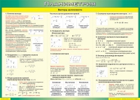 Таблица Векторы на плоскости (Планиметрия) 1000*1400 винил - «globural.ru» - Серов