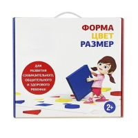 Подвижная развивающая игра "Форма, цвет, размер" - «globural.ru» - Серов