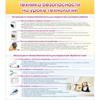 Стенд "Техника безопасности на уроке технологии" - «globural.ru» - Серов