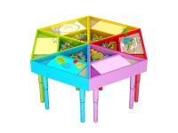 Творческая лаборатория. Стол для детей. Комплектация максимальная. - «globural.ru» - Серов