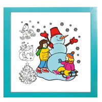 Настенный модуль «Раскраска - 75х75» - «globural.ru» - Серов