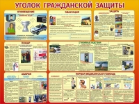 Стенд "Уголок гражданской защиты" - «globural.ru» - Серов