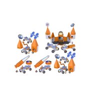 Развивающая игрушка "Закручивай и учись. Космическая миссия"  (50 элементов) - «globural.ru» - Серов