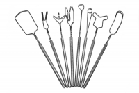 Комплект массажно-постановочных зондов МиГ на толстых ручках с накаткой Микляевой Ю. В (8 штук) - «globural.ru» - Серов