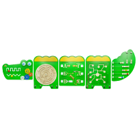 Тактильно-развивающая панель «Крокодил Дилли» - «globural.ru» - Серов