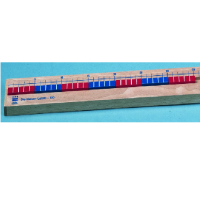 Счетная линейка для работы со счетным материалом, 1 метр. (Серия "От 1 до 100") - «globural.ru» - Серов