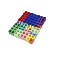 Нумирошка. Набор цветных пластиковых форм 80 штук в коробке по методике Нумикон - «globural.ru» - Серов