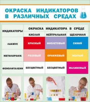 Стенд "Окраска индикаторов в различных средах" - «globural.ru» - Серов