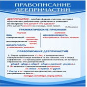 Стенд "Правописание деепричастий" - «globural.ru» - Серов