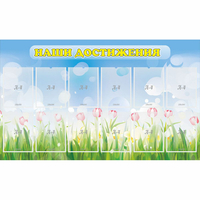 Стенд "Наши достижения" с 12 карманами - «globural.ru» - Серов