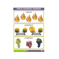 Таблица демонстрационная "Считаем, взвешиваем, сравниваем" (винил 70x100) - «globural.ru» - Серов