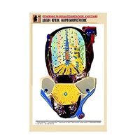 Рельефная таблица "Долька печени. Макро-микростроение" (формат А1, матовое ламинир.) - «globural.ru» - Серов