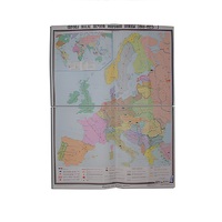 Учебная карта "Европа после 1-ой мировой войны" 1400*1060 мм (матовое, 2-стороннее лам.) - «globural.ru» - Серов