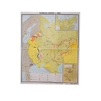 Учебная карта "Российская империя в 18 в." (матовое, 2-стороннее лам.) - «globural.ru» - Серов