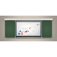 Многофункциональная раздвижная система аудиторных досок 75'' - «globural.ru» - Серов