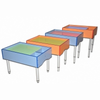 Песочные столы на регулируемых опорах RGB подсветка - «globural.ru» - Серов