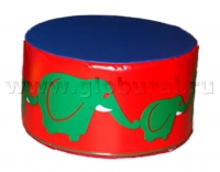 Пуфик «Слоны» (шелкография, ВИК) - «globural.ru» - Серов