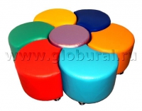 Комплект пуфиков "Семицветик" (ВИК) - «globural.ru» - Серов