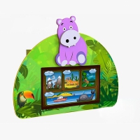 Сенсорный настенный коррекционно-развивающий комплекс "Бегемотик" - «globural.ru» - Серов