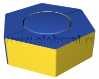 Шестигранное кресло - пуф 80*60*15см (ВИК) - «globural.ru» - Серов