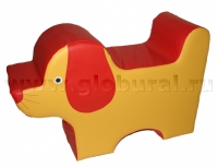 Напольная игрушка "Собака" с аппликацией (ВИК) - «globural.ru» - Серов