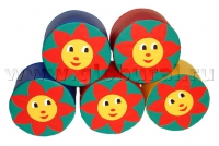 Пуфик «Солнышко» d=60*30см (ВИК) - «globural.ru» - Серов