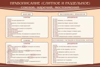 Стенд "Правописание союзов наречий местоимений" - «globural.ru» - Серов