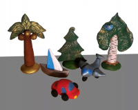 Набор стилизованных глиняных фигурок для песочной терапии - «globural.ru» - Серов