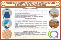 Стенд "Общие правила ТБ в школьных мастерских" - «globural.ru» - Серов