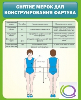 Стенд "Снятие мерок для конструирования фартука" - «globural.ru» - Серов