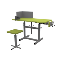 Верстак ученический комбинированный с тисками и струбциной, с защитным экраном и табуретом - «globural.ru» - Серов