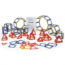 Набор по основам математики, конструирования и моделирования Полидрон Каркасы "Призмы и пирамиды" - «globural.ru» - Серов