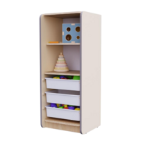 Открытый шкаф с ящиками из коллекции мебели «НЕГА» (цвет бежевый) - «globural.ru» - Серов