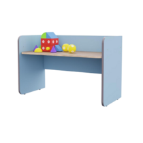 Стол для речевых игр из коллекции «НЕГА» (цвет голубой) - «globural.ru» - Серов