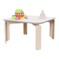 Квадратный растущий стол из коллекции «НЕГА» р.гр. 2-3 (цвет бежевый) - «globural.ru» - Серов