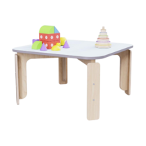 Квадратный растущий стол из коллекции «НЕГА» р.гр. 2-3 (цвет голубой) - «globural.ru» - Серов