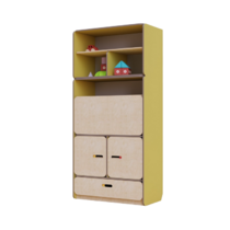 Стеллаж-трансформер с рабочим местом специалиста из коллекции «НЕГА» (желтый) - «globural.ru» - Серов