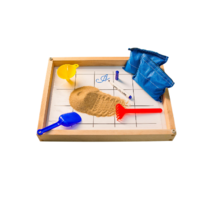 Игровой набор для экспериментов с песком "Песочница малая" (настольная, бук) - «globural.ru» - Серов