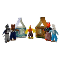 Набор шагающих кукол к сказке "Заюшкина избушка" - «globural.ru» - Серов