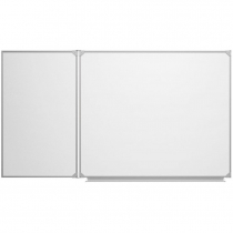 Доска магнитно-маркерная настенная двухэлементная белая полимерная - «globural.ru» - Серов