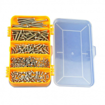 Набор крепежных элементов из нержавеющей стали (винты, гайки) в пластиковой коробке - «globural.ru» - Серов