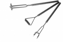 Комплект массажных логопедических зондов "Универсальный" на толстых ручках с накаткой (3 штуки) - «globural.ru» - Серов