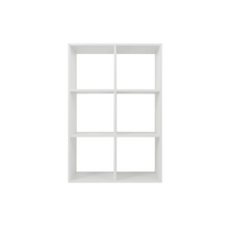 Стеллаж 6 секций цвет белый - «globural.ru» - Серов