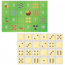 Тематическое поле-маршрутизатор «Фрукты и цифры» / «Точки» для мини-робота Bee-Bot - «globural.ru» - Серов