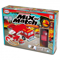 Магнитный конструктор Транспорт "Смешай и собери". Серия Пожарная и спасательная техника. Стартовый набор - «globural.ru» - Серов